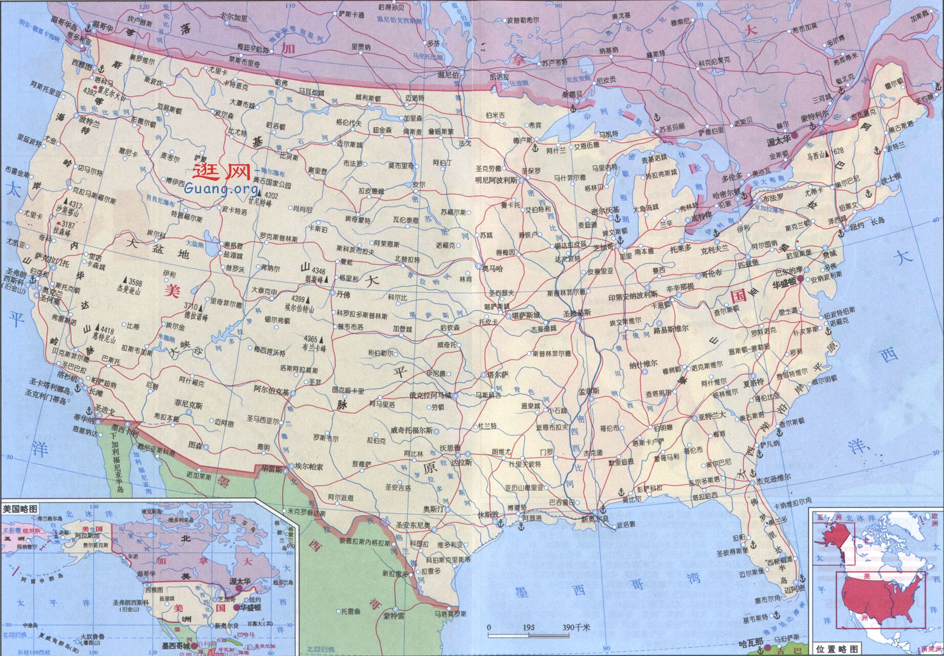 美国地图查询图片图片